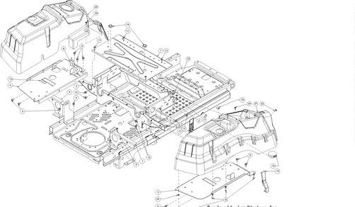 Consoles Diagram and Parts List for Z-FORCESZ54 (17BSDGHC010)(2016) Cub Cadet Lawn Tractor